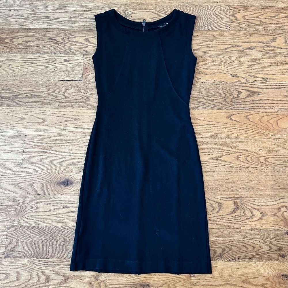 Ann Taylor Midi Scoop Neck Office Cocktail Dress in Size 0 - Picture 2 of 8